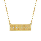 Touchstone I Love You Mini-Bar Necklace Gold