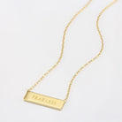 Touchstone Fearless Mini-Bar Necklace Gold