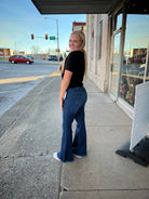 Sneakpeek Triple Button Denim Jeans - Athena's Fashion Boutique