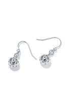 Pickleball Ball Drop Silver Earrings