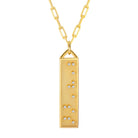 Touchstone Badass Bar Gold Necklace