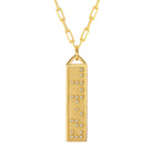 Touchstone Clarity Bar Necklace Gold