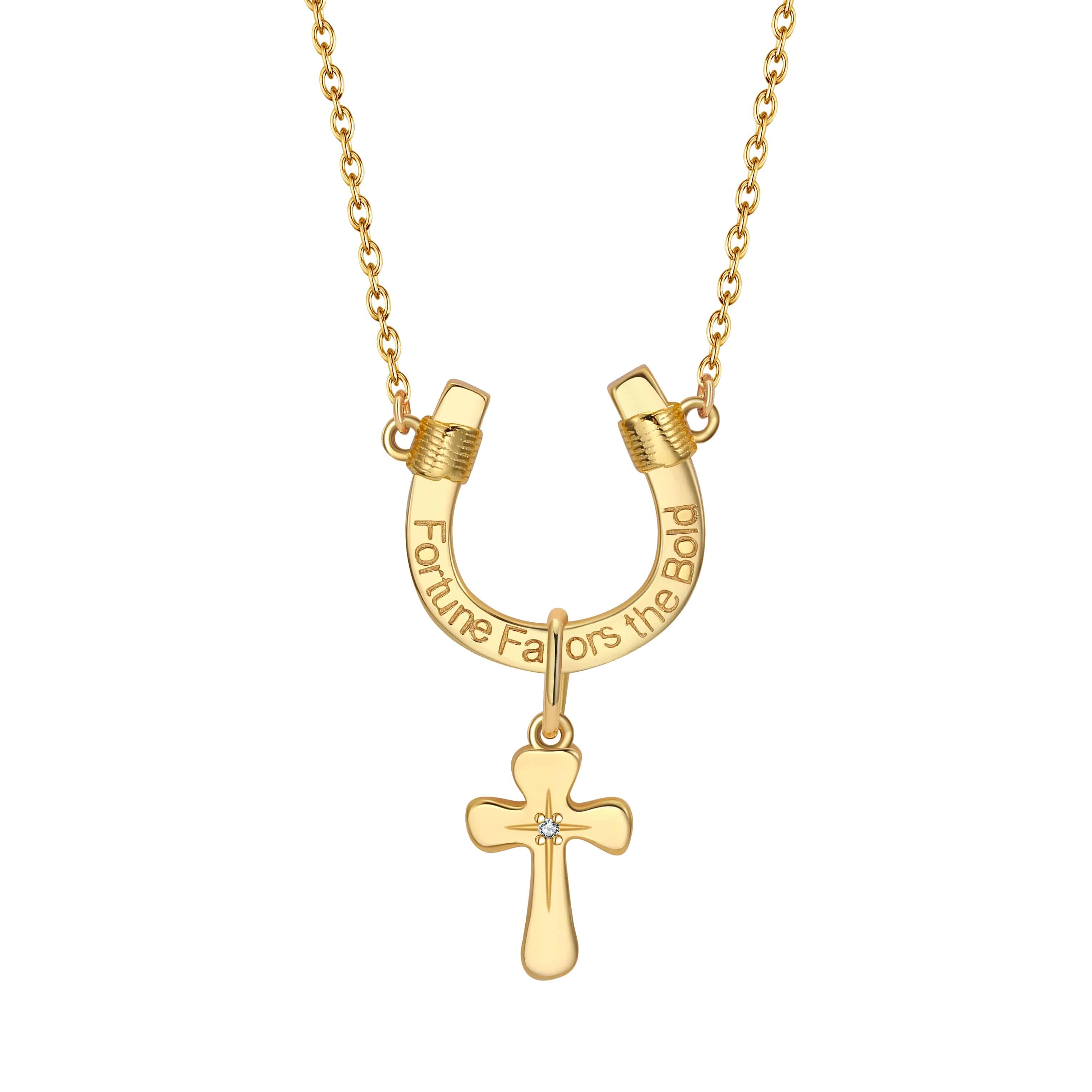 Saints Fortune Favors The Bold Necklace