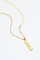 Touchstone Limitless Bar Gold Necklace