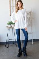 Ivory Lightweight Sweater - Athena's Fashion Boutique