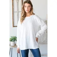 Ivory Lightweight Sweater - Athena's Fashion Boutique