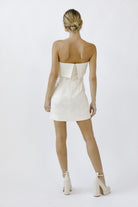 Storia | White Strapless Mini Dress | Sweetest Stitch Boutique