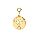 LoveMatch Tennis Heart Charm Gold