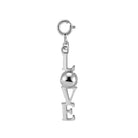 LoveMatch LOVE Tennis Charm Silver