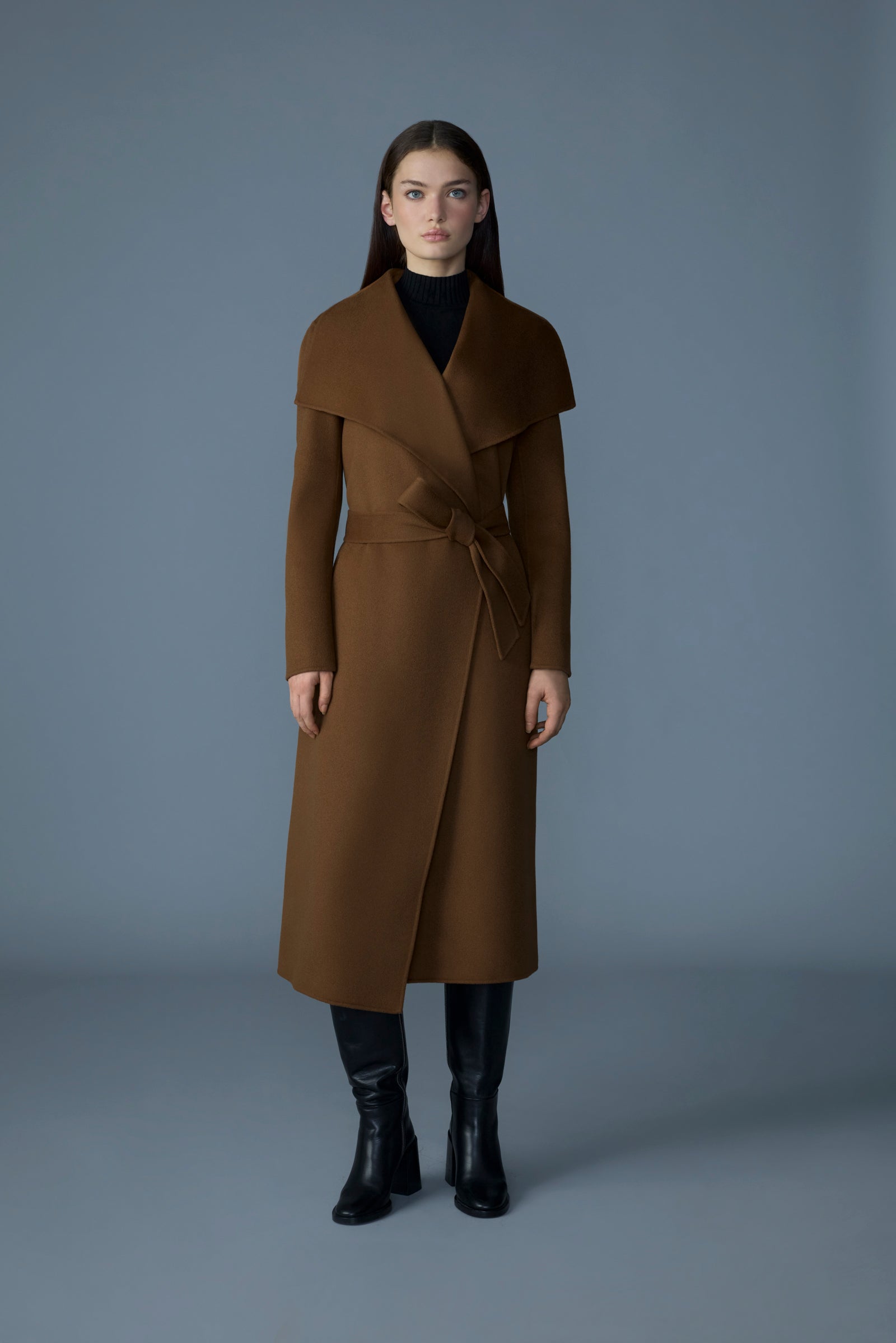 MAI-CN Double-face wool wrap coat – Shoptiques