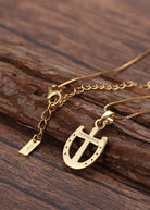 Saints Rider's Prayer Mini Necklace Gold