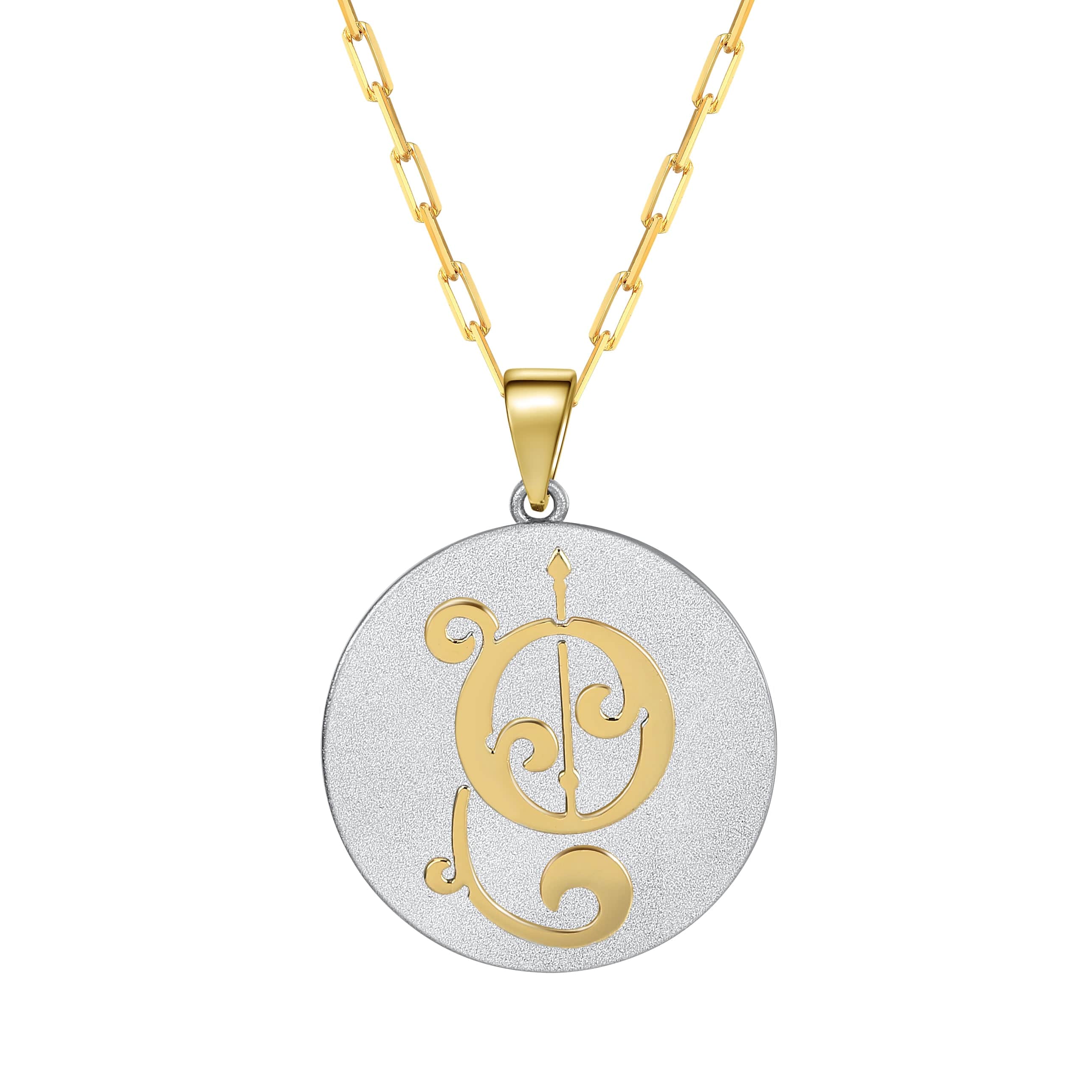 Saints & Saviors Fancy Initial O Pendant Necklace