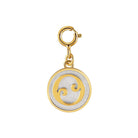 Saints Dainty Fancy Initial Clip on Pendant A-Z