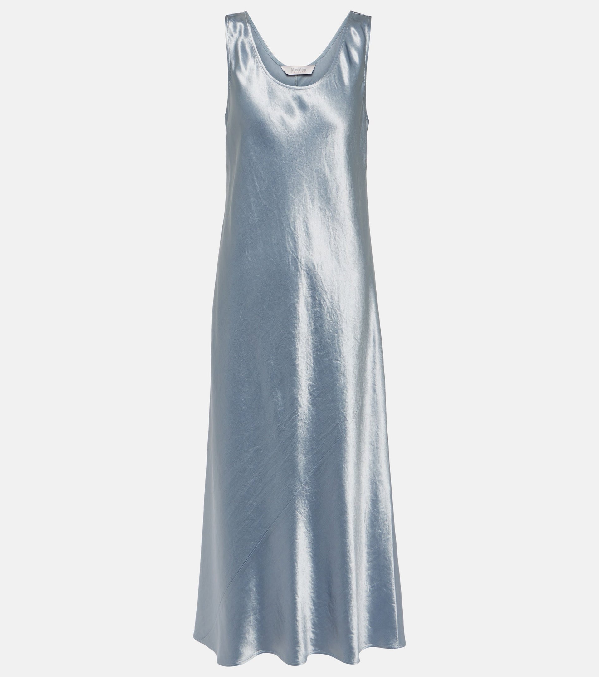 max mara leisure satin dress MAX MARA Leisure Talete crinkled-satin midi dress