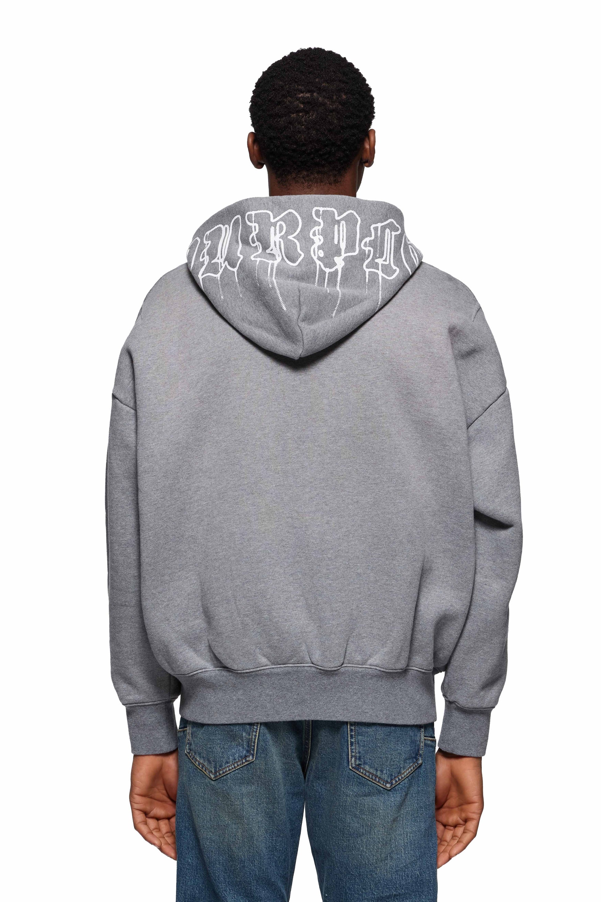 Gothic Wordmark Drip Zip Up Hoodie – Shoptiques