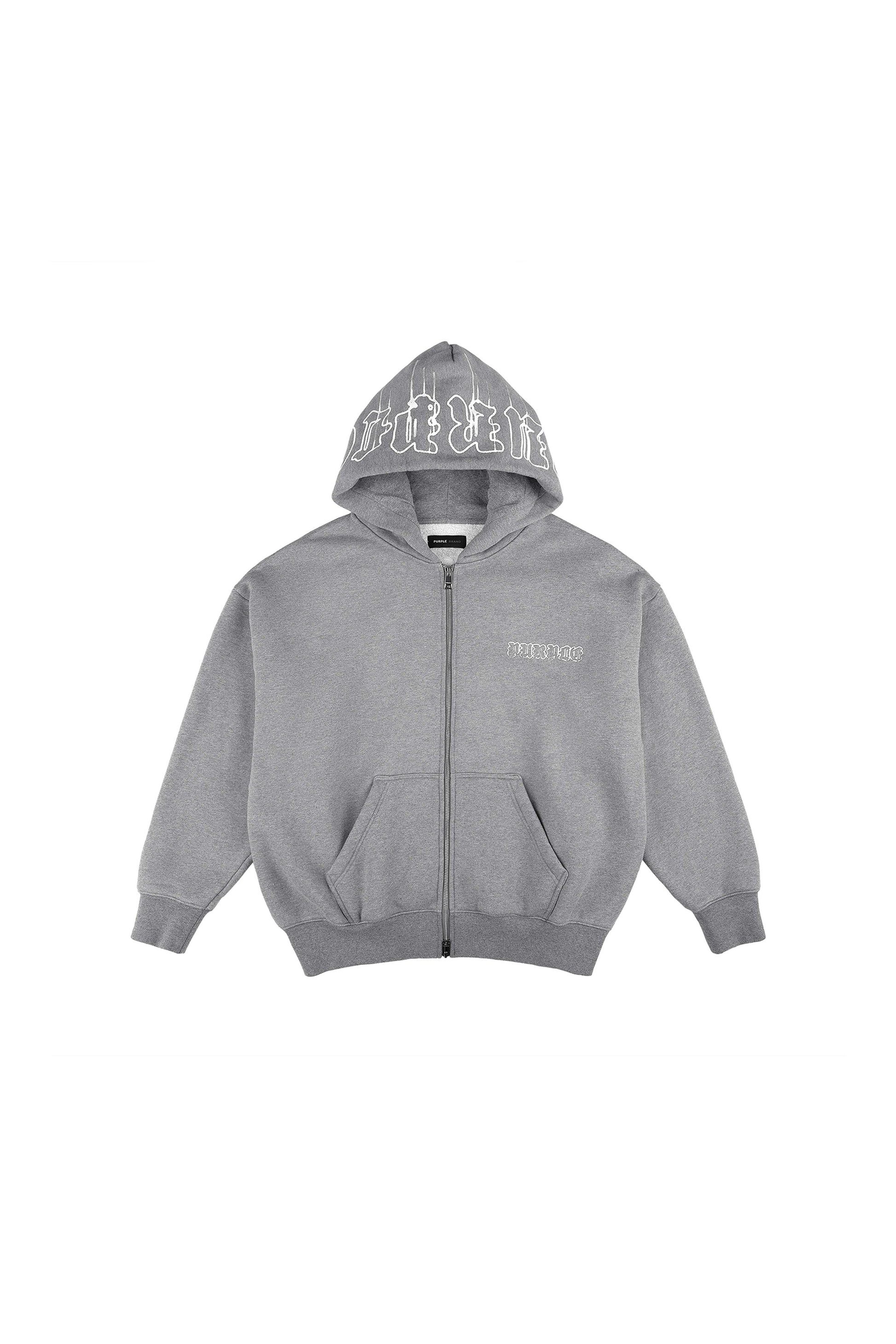 Purple Brand Gothic Wordmark Drip Zip Up Hoodie – Shoptiques