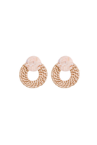 St. Armands Designs | Rattan Doorknocker Earrings | Sweetest Stitch