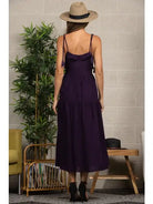 Purple Spaghetti Strap Tie Maxi Dress - Athena's Fashion Boutique