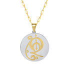 Saints & Saviors Fancy Initial Q Pendant Necklace