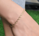 X Bracelet Rope Chain Gold-filled