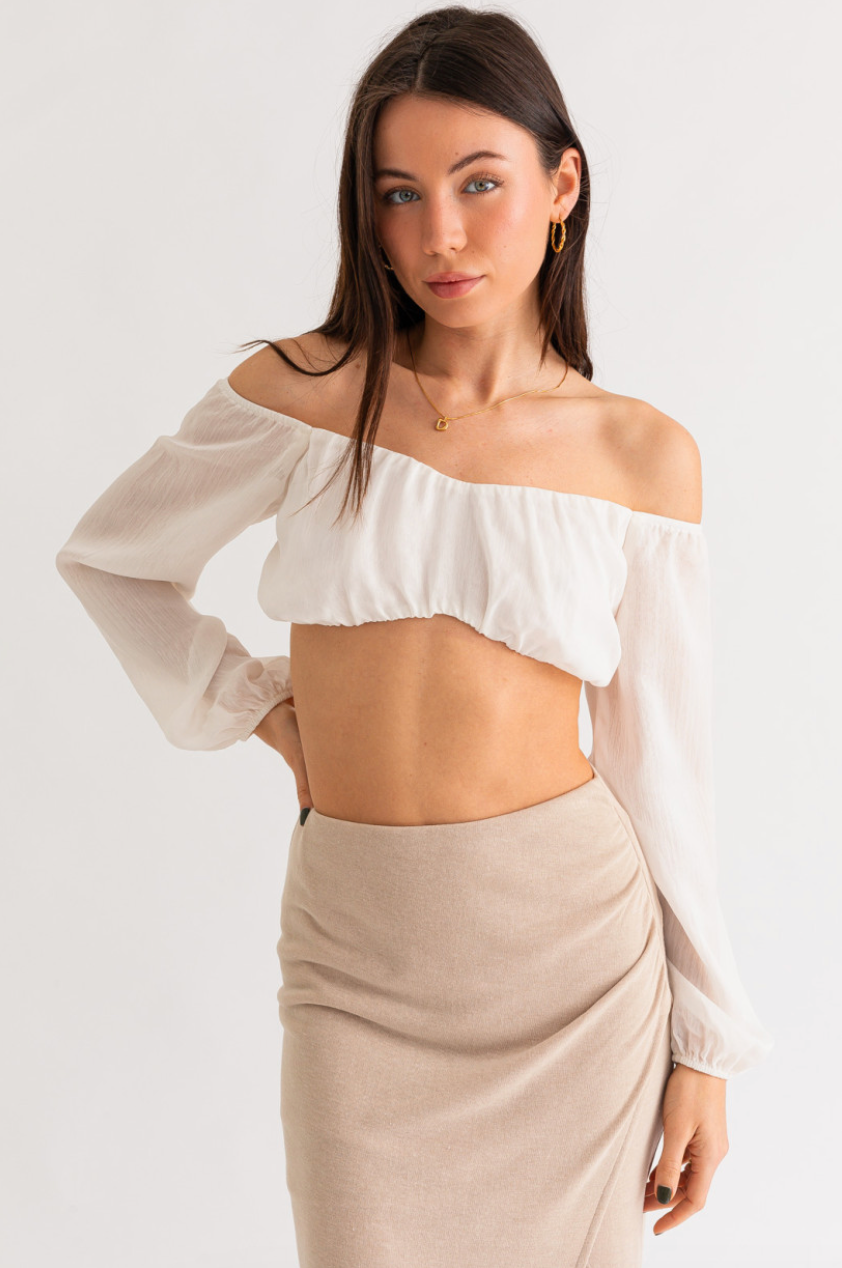 LELIS Shelby Crop Top - gilt+gossamer