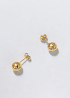 Pickleball Bling Stud Ball Gold Earrings