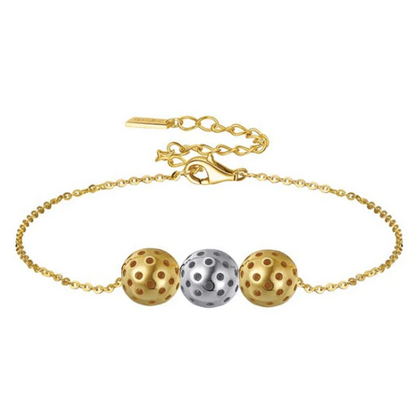 Pickleball Trio Three Ball Bracelet