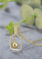 Pickleball The Volley Bling Gold Necklace