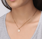 Saints Dainty Fancy X Initial Pendant Necklace