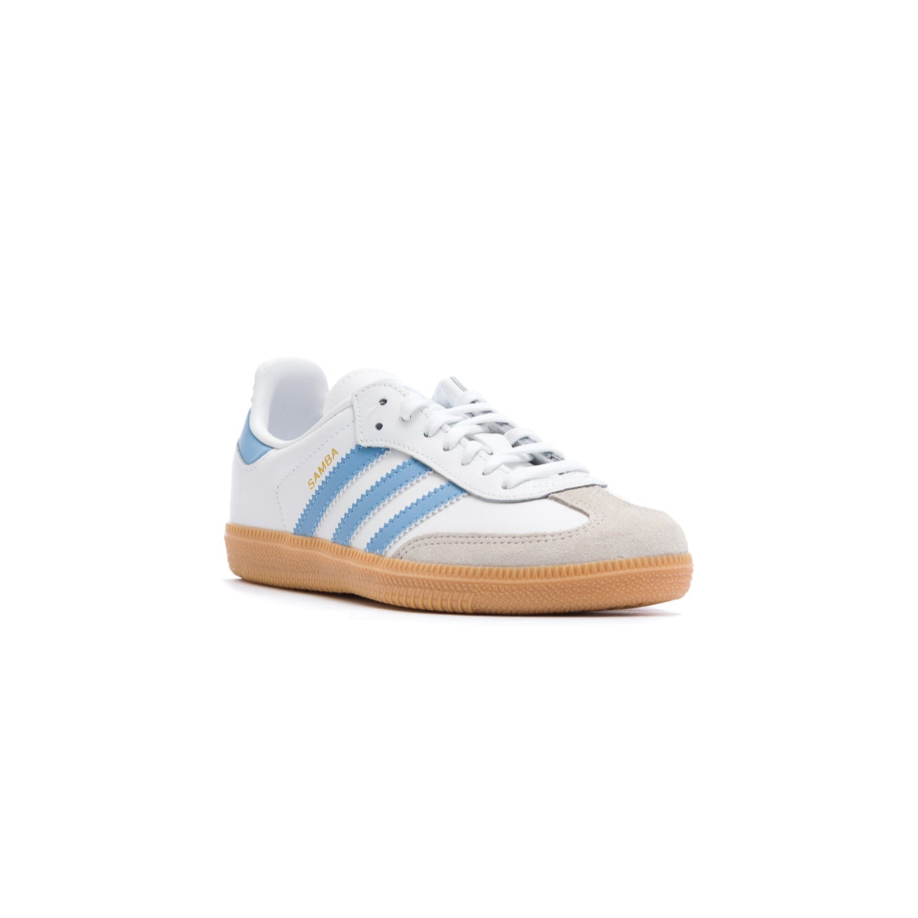 Adidas Samba OG Kids Shoes - White/Ash Blue  Shoptiques