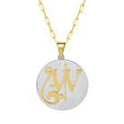 Saints & Saviors Fancy Initial Pendant Necklace A-Z
