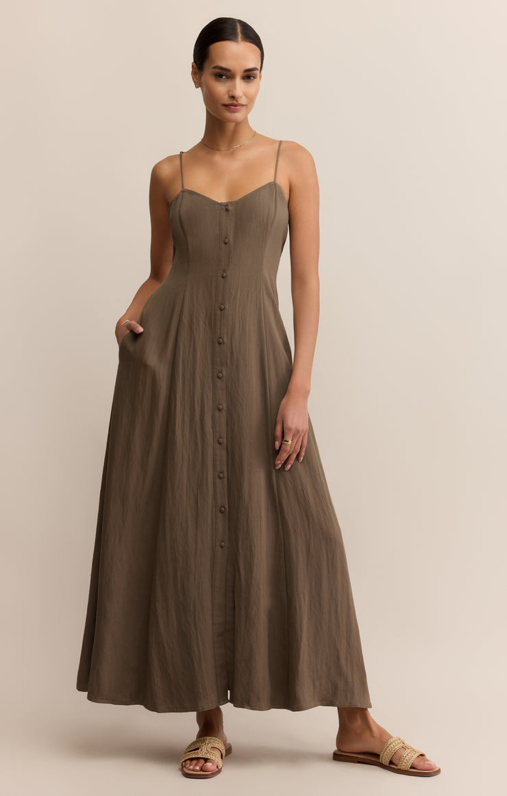 Z Supply Angel Eyes Midi Dress Tiki / M