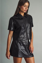 Miou Muse | Miranda Faux Leather Mini Skirt | Sweetest Stitch Boutique