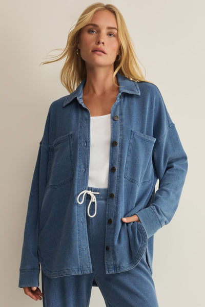 All Day Knit Denim Jacket | Calypso Blue Indigo – Shoptiques