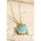 Natural Stone Charm Necklace - Athena's Fashion Boutique