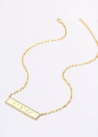 Touchstone Badass Bling Braille Bar Necklace