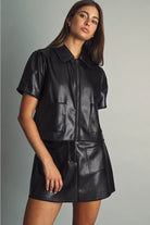 Miou Muse | Miranda Faux Leather Mini Skirt | Sweetest Stitch Boutique