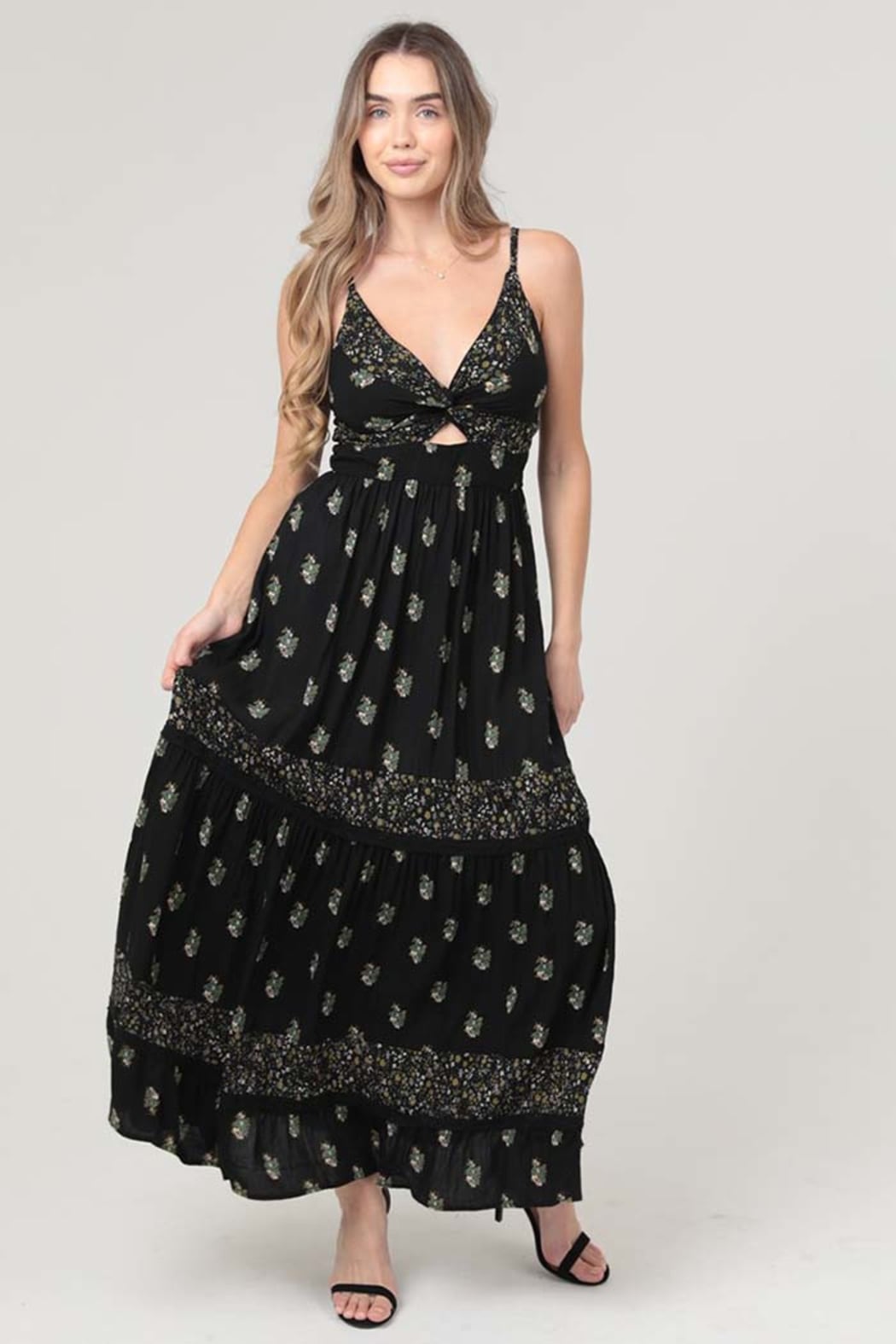 black boho cocktail dress Open-Back Ruched Waist Halter Satin Maxi Dress in Black for Cocktail Parties & Evening Events Black S