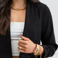 Rouched Sleeve Open Blazer - Athena's Fashion Boutique