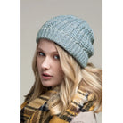 Blue Rib Knit Beanie Hat - Athena's Fashion Boutique