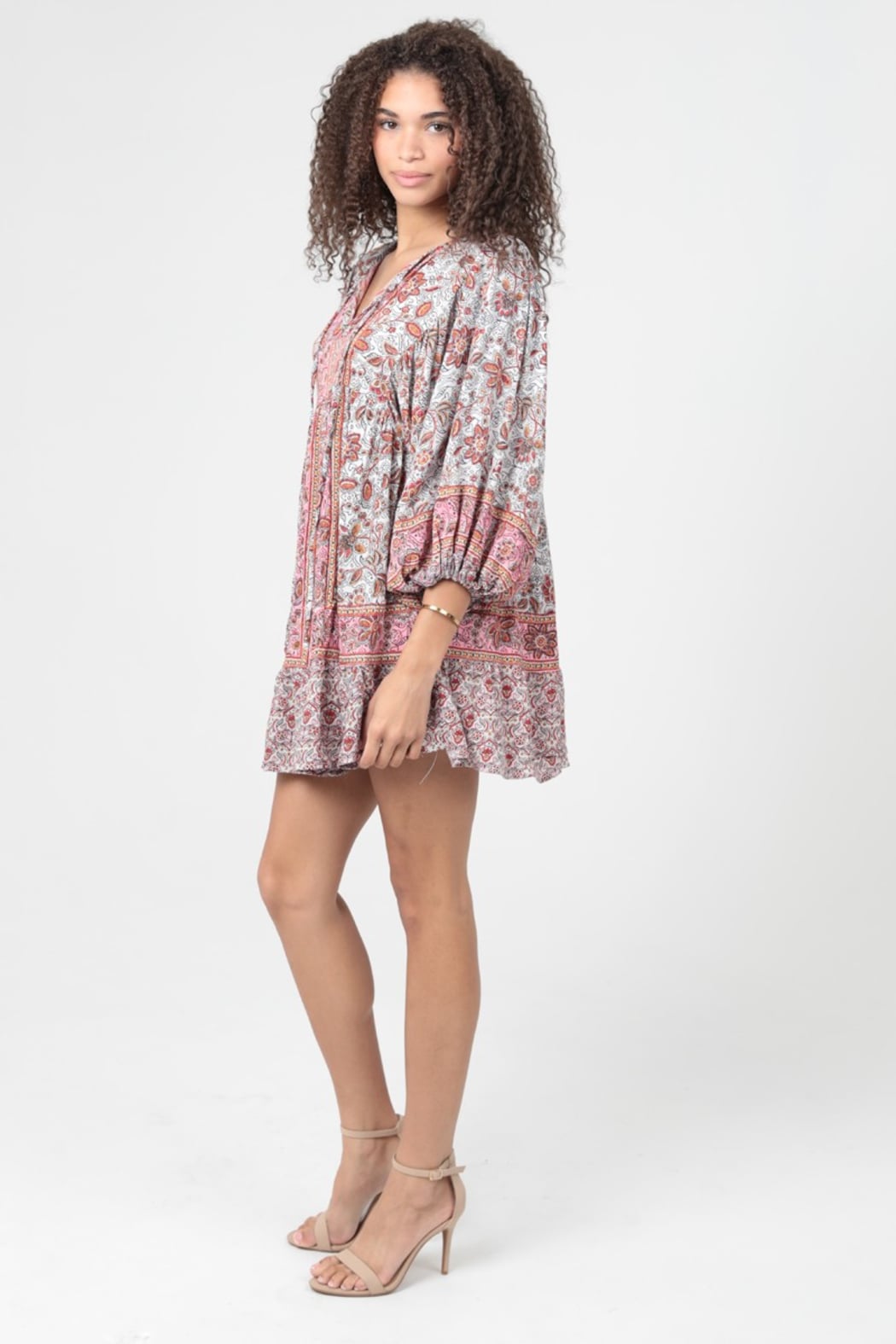 pink boho mini dress Boho Daydream Mini Dress Multicolor / S