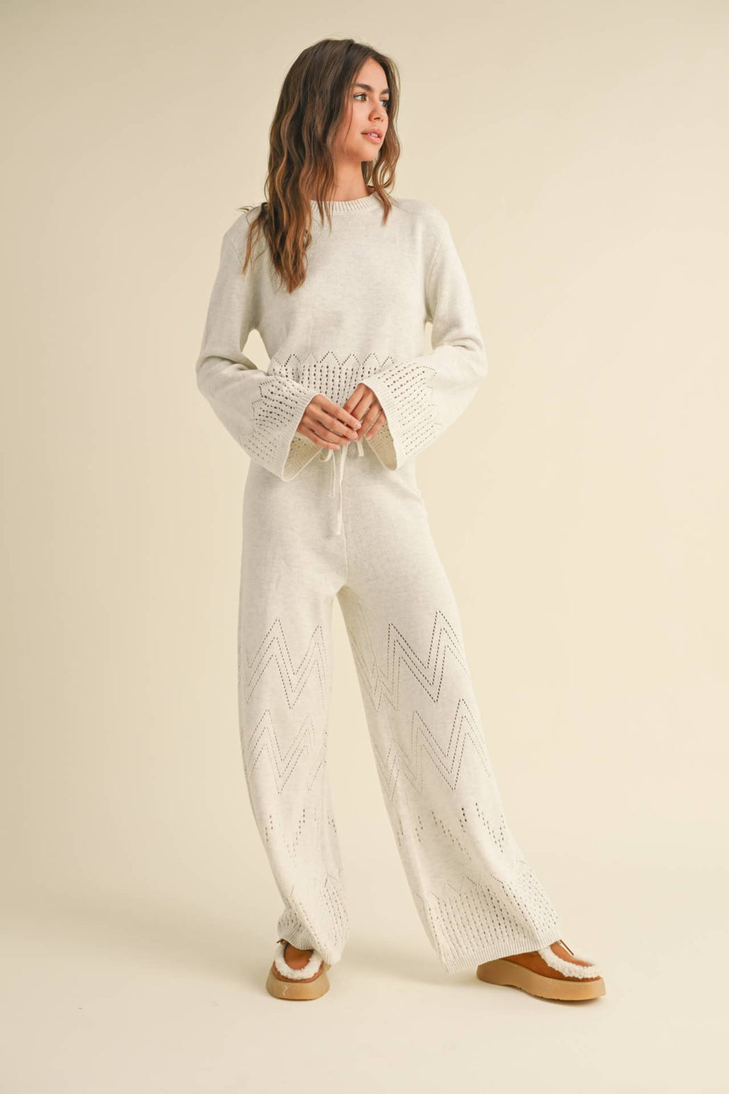 BORDER CROCHET KNIT TOP – Shoptiques