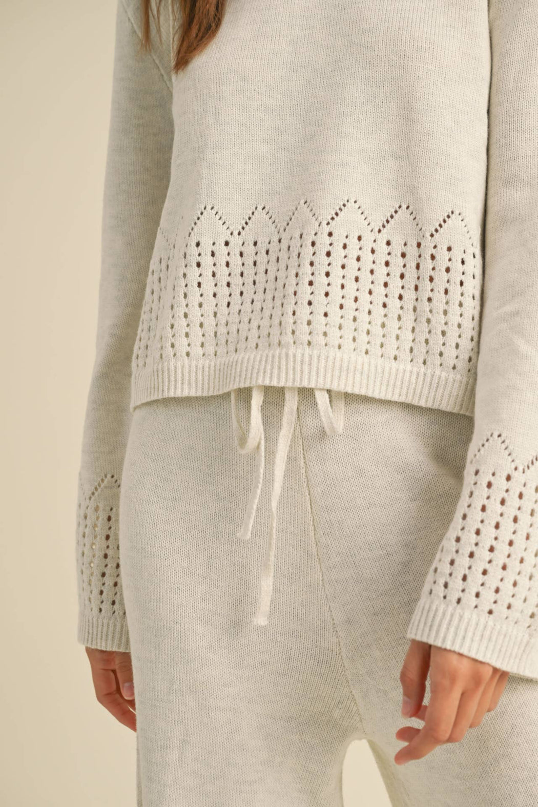BORDER CROCHET KNIT TOP – Shoptiques