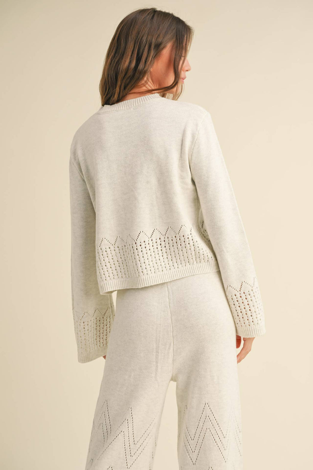 BORDER CROCHET KNIT TOP – Shoptiques