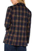 Navy/Toffee Plaid