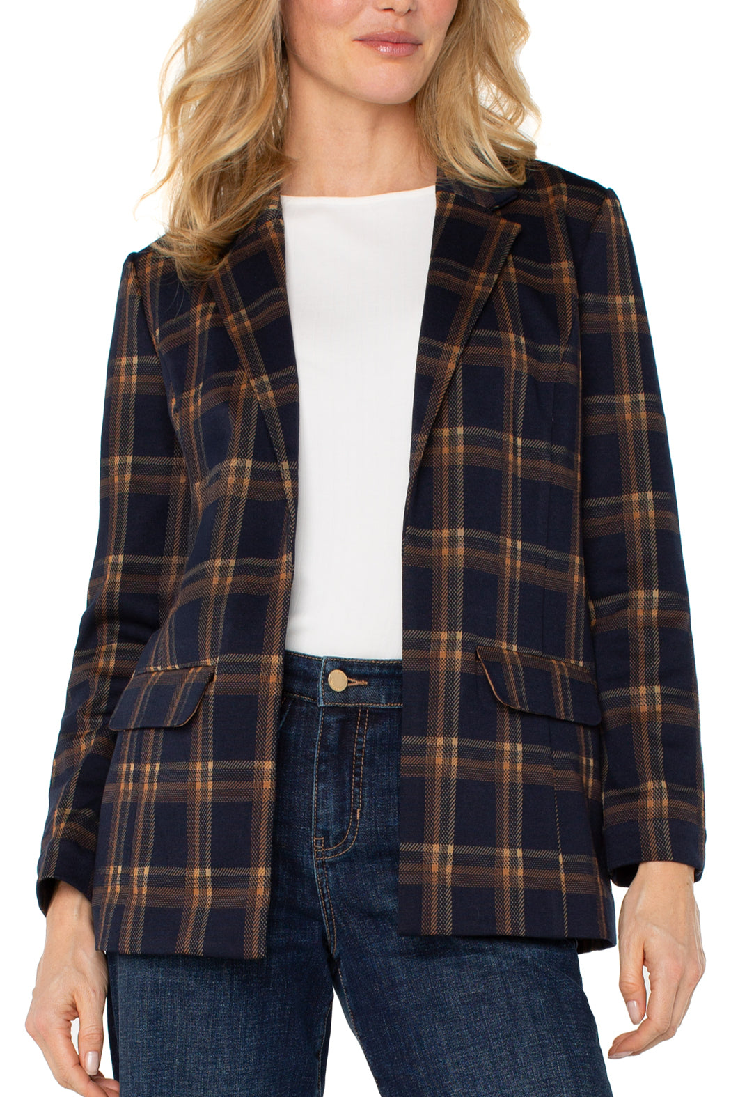 Navy/Toffee Plaid Main