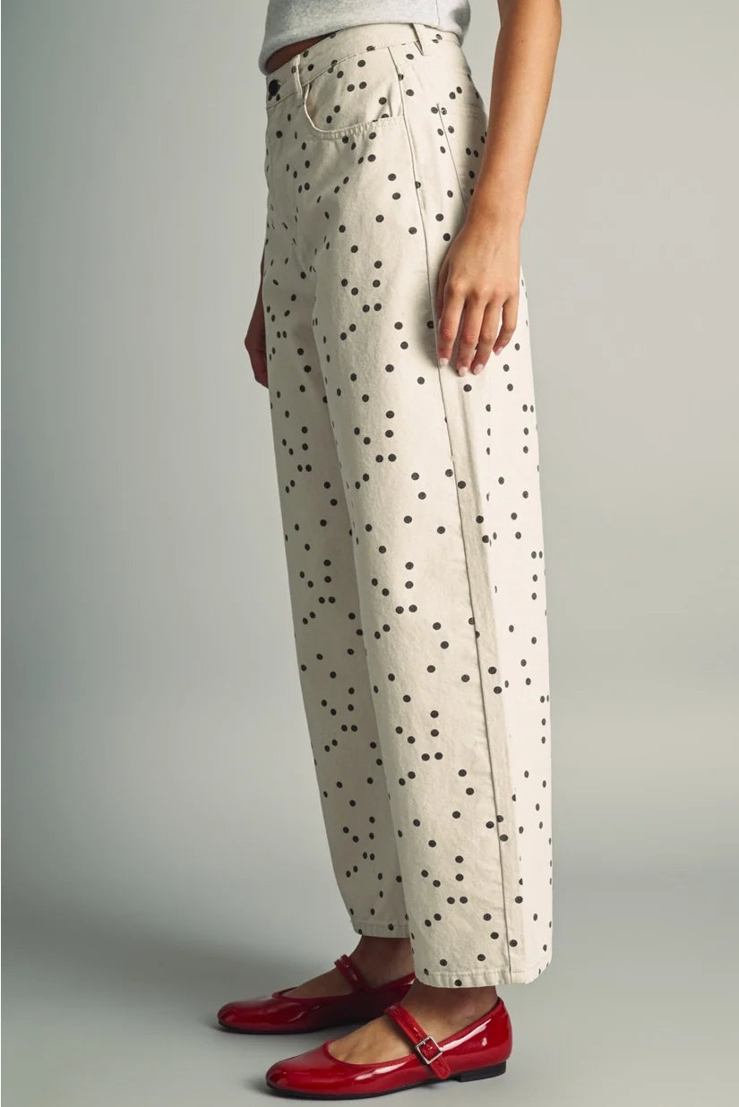 Miou Muse | Robyn Polka Dot Barrel Pants | Sweetest Stitch Boutique 