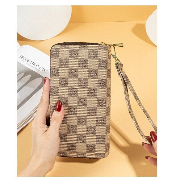 Check & Checkers Wallet - Yayas Luxe Handbags -