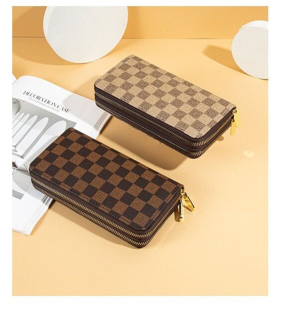 Check & Checkers Wallet - Yayas Luxe Handbags -