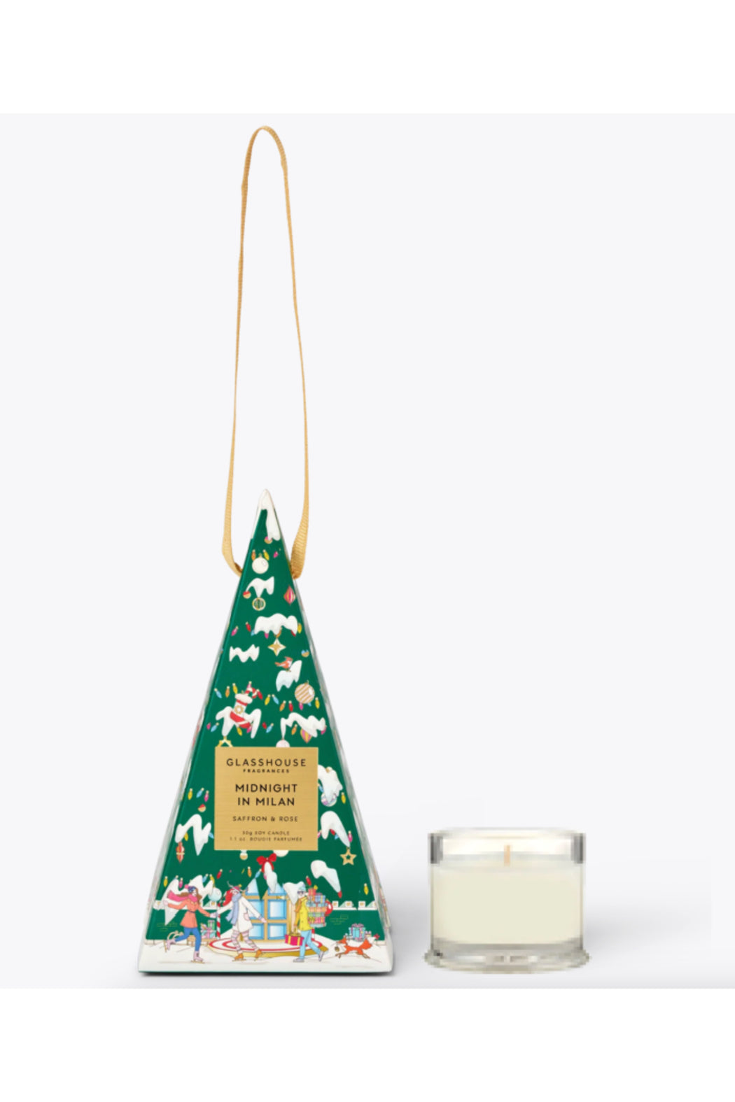 Christmas Bauble Candle Midnight In Milan - Thumbnail 4